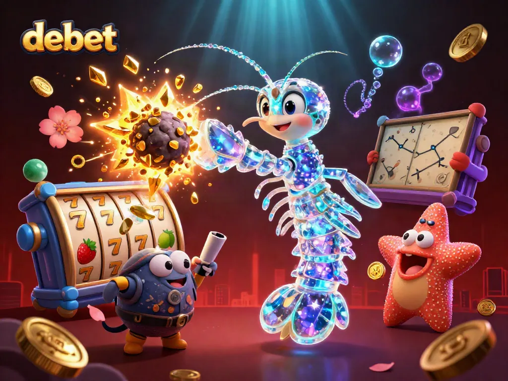 Experience debet with a dynamic 3D scene featuring vibrant casino elements and rich graphics.