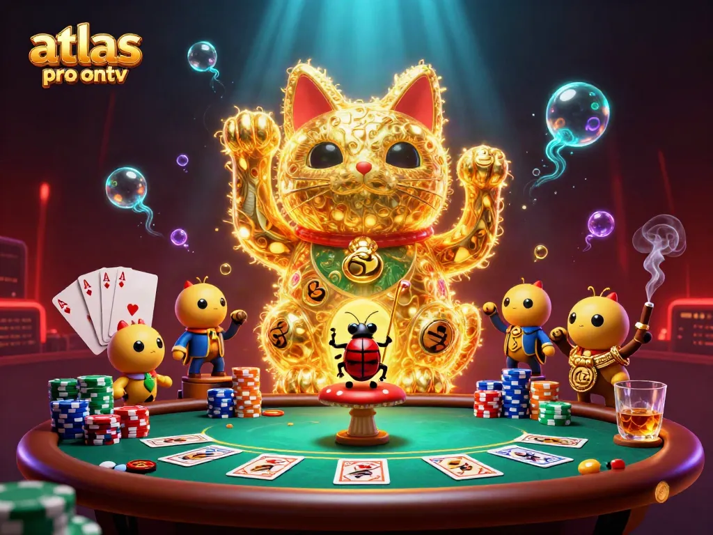 Vivez l'expérience de jeu avec atlas pro ontv au sein d'une illustration captivante de casino.